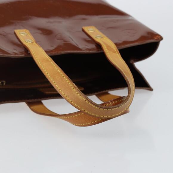 LOUIS VUITTON Monogram Vernis Reade PM Hand Bag Bronze M91146 - Picture 7 of 12